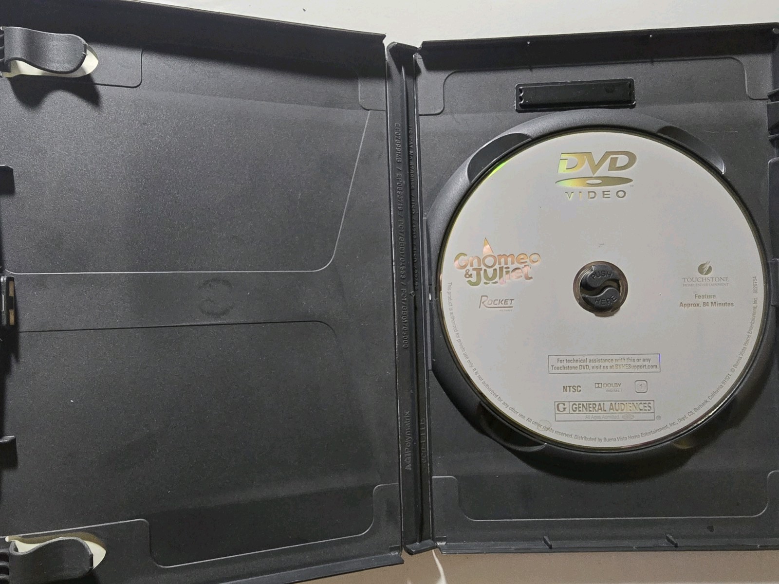 Gnomeo & Juliet DVD Widescreen Subtitles G 2011 Animated Movie 84 min