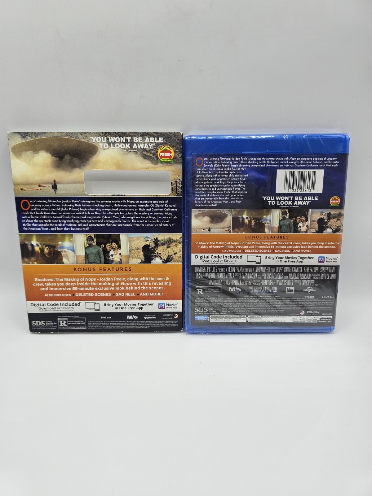 Nope (Blu-ray+DVD+Digital Code, 2022; Collector’s Edition) NEW with Slipcover