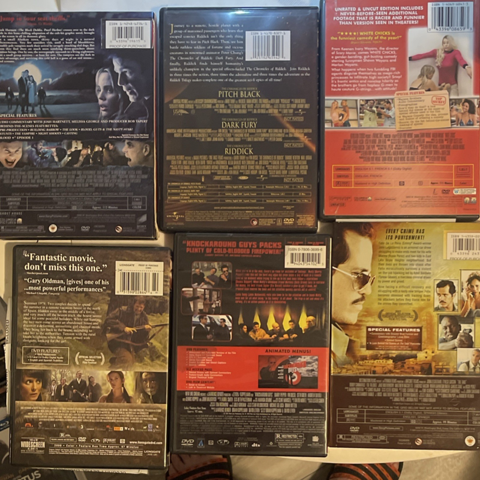 Sony Universal MGM DVD Lot 30 Days of Night Riddick Trilogy White Chicks Unrated