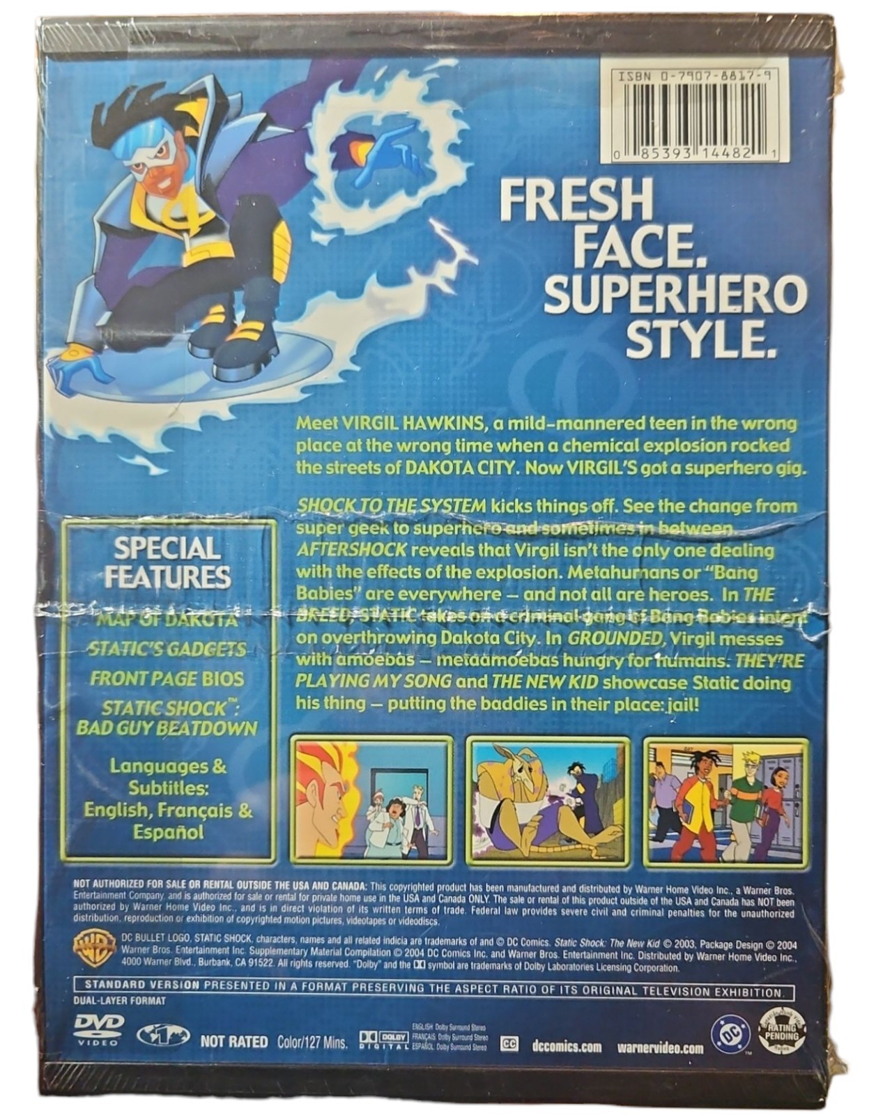 Static Shock (DVD) Vol. 1 – The New Kid Cartoon Aime Movie