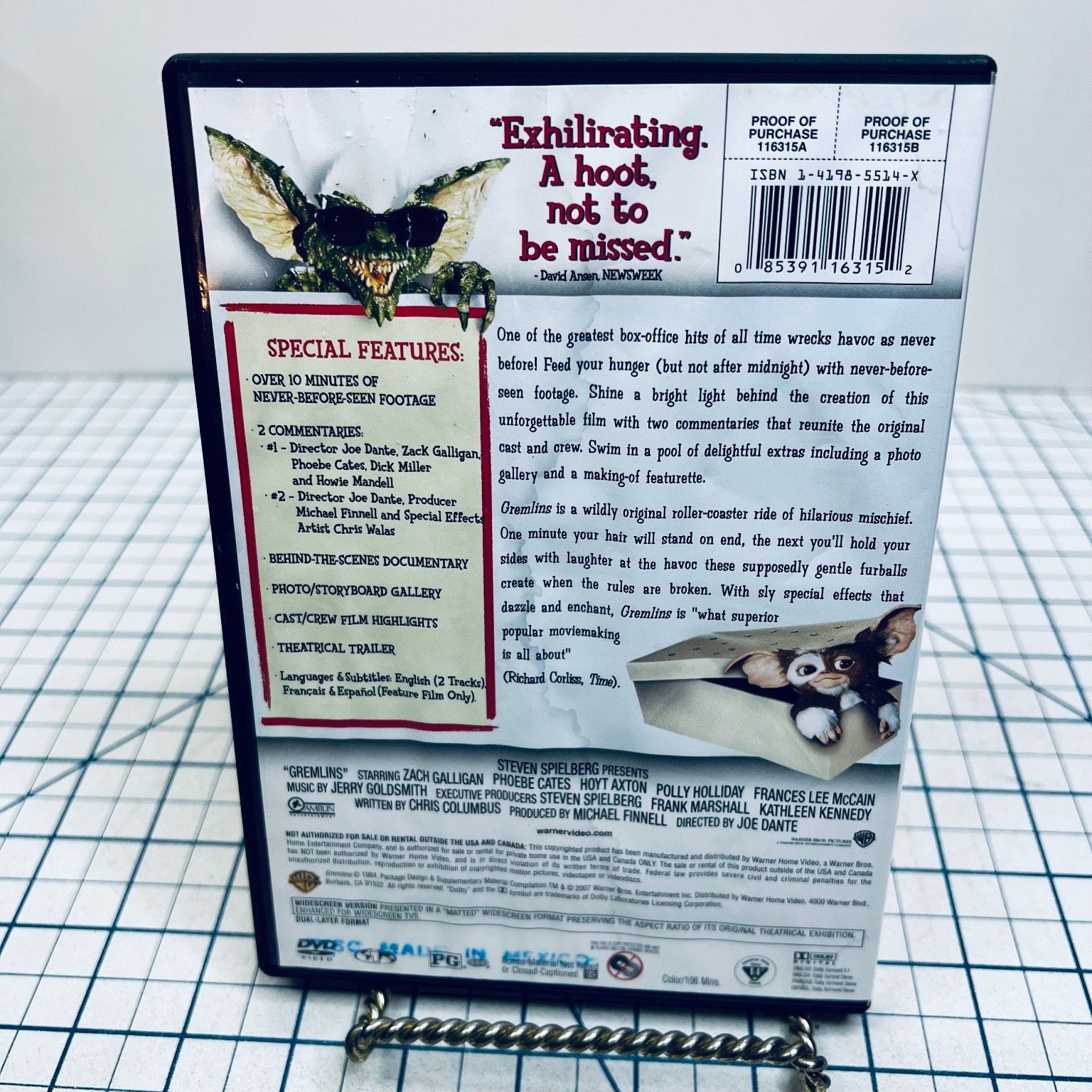 Gremlins DVD 1984 Special Edition Joe Dante Zach Galligan Phoebe Cates Movie