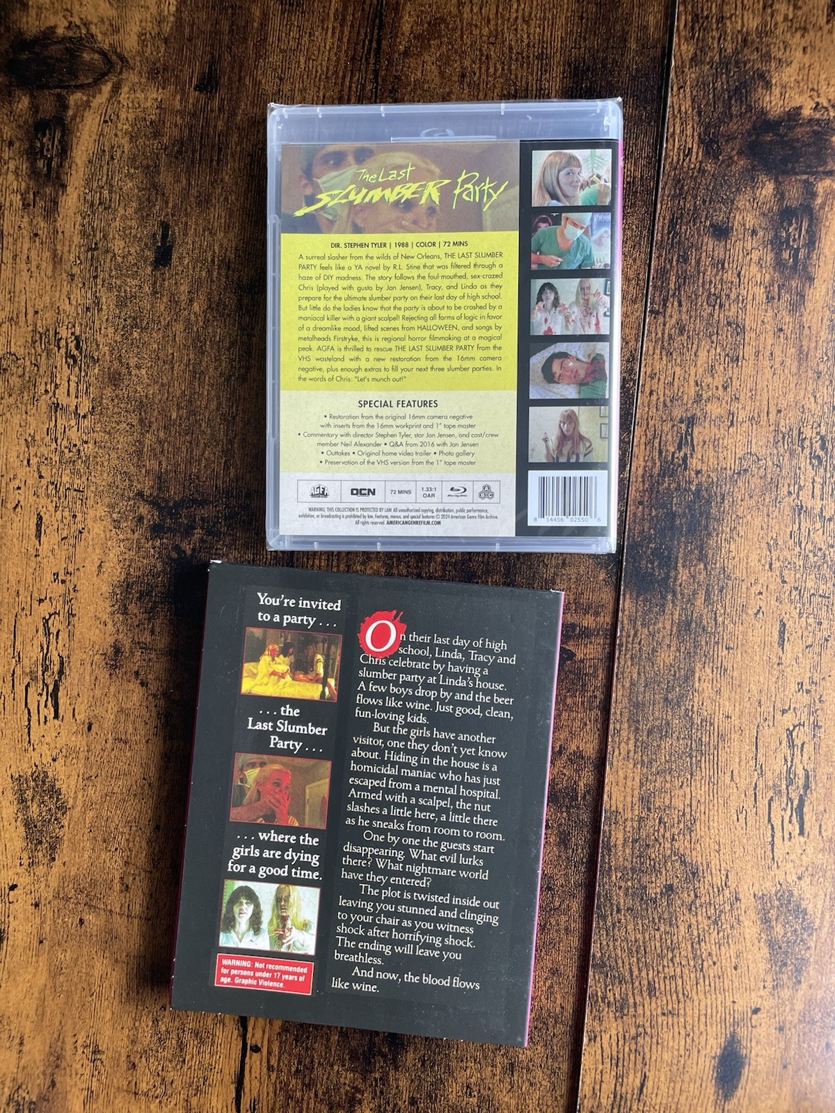AGFA The Last Slumber Party (1988) Blu-ray w/OOP RARE SLIPCOVER VINEGAR SYNDROME