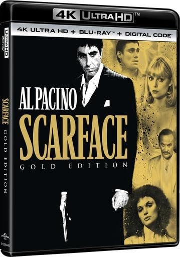 Scarface 4K Gold Edition (4K+Blu-ray+Digital Copy+A Rare, Embossed Slip Cover)