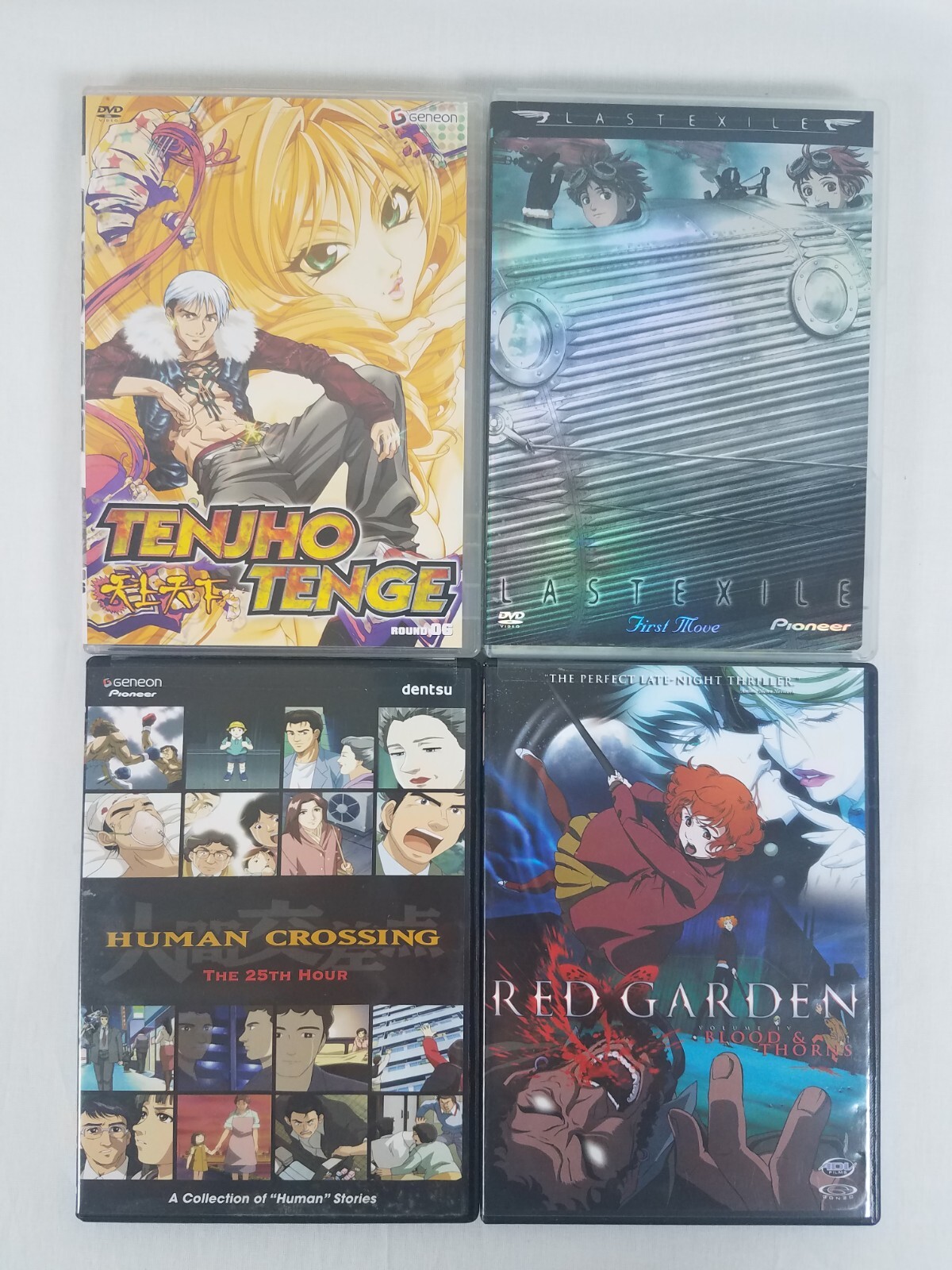 Lot of 20 MIXED ANIME DVD REQUIEM MADLAX TSUKIHIME FAFNER UEKI RED GARDEN TENJHO
