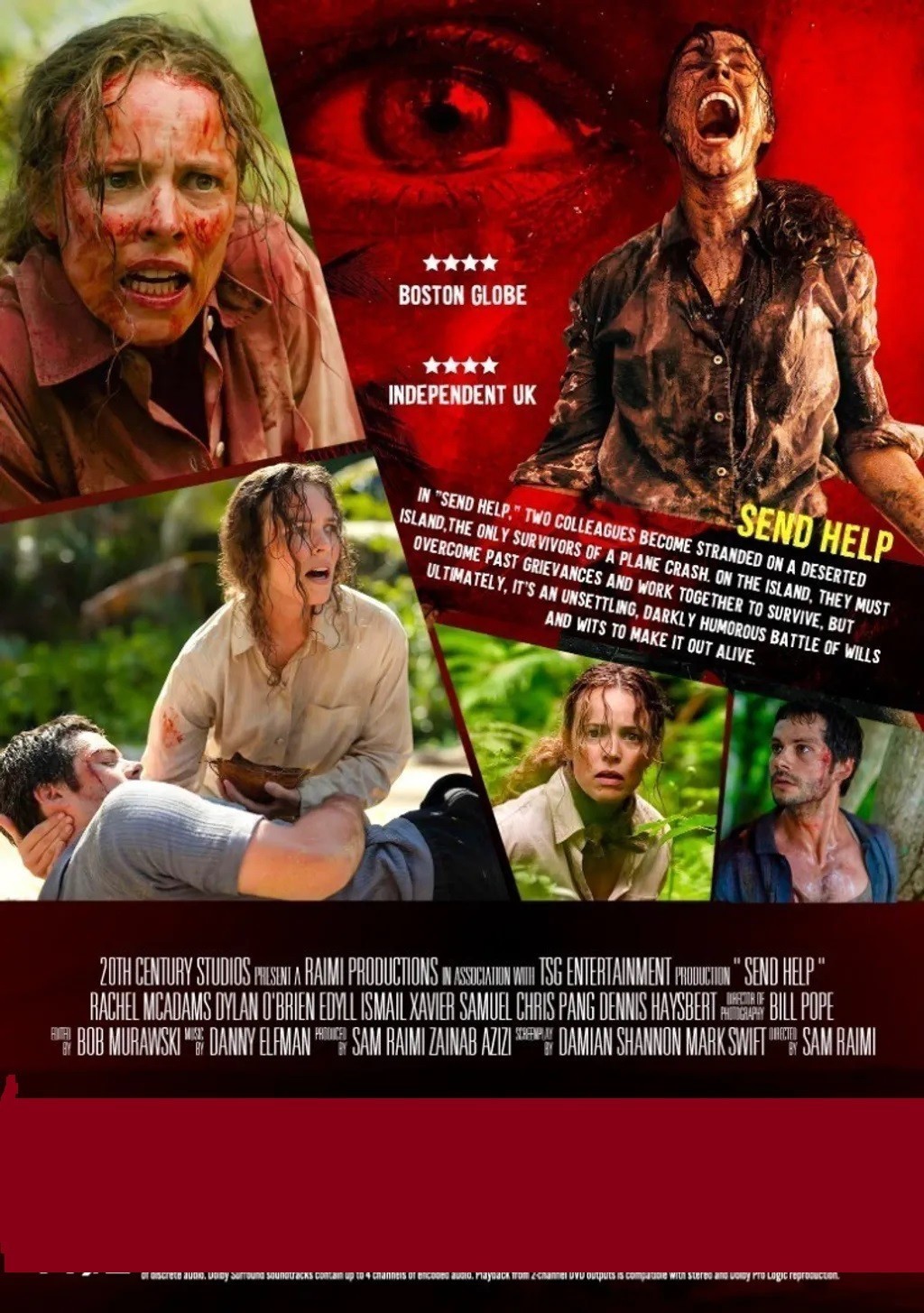 Send Help Movie DVD 2026 Horror Thriller Region Free English Subtitles