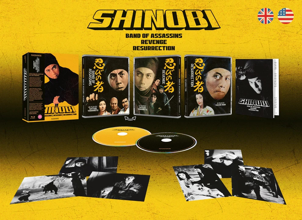 SHINOBI: Volume 1 Limited Edition w/Booklet (3-Film Blu-Ray Set) RADIANCE – NEW!