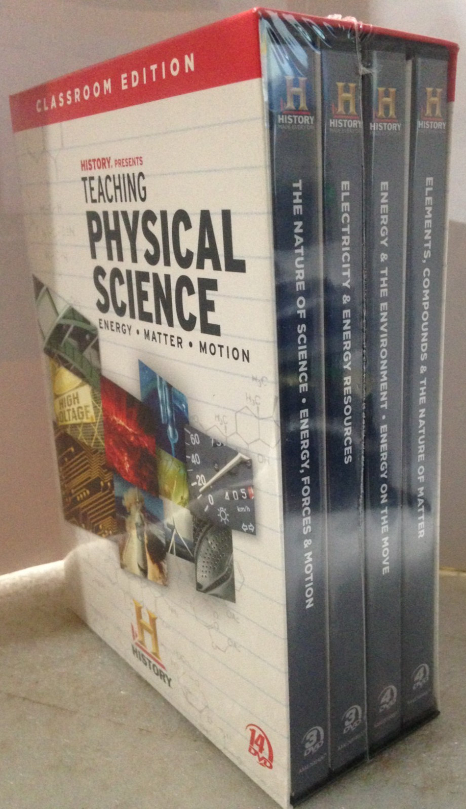 Teaching Physical Science, History Channel Presents, DVD, 2011, New, 14 Disc Set