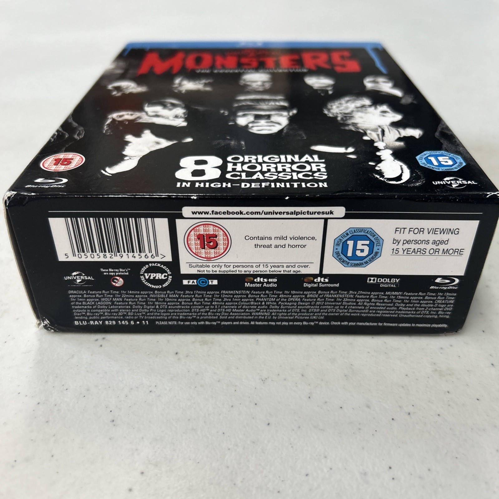 Universal Monsters BLU-RAY 8 Classics Disc Box Set Essential Collection. {107}.