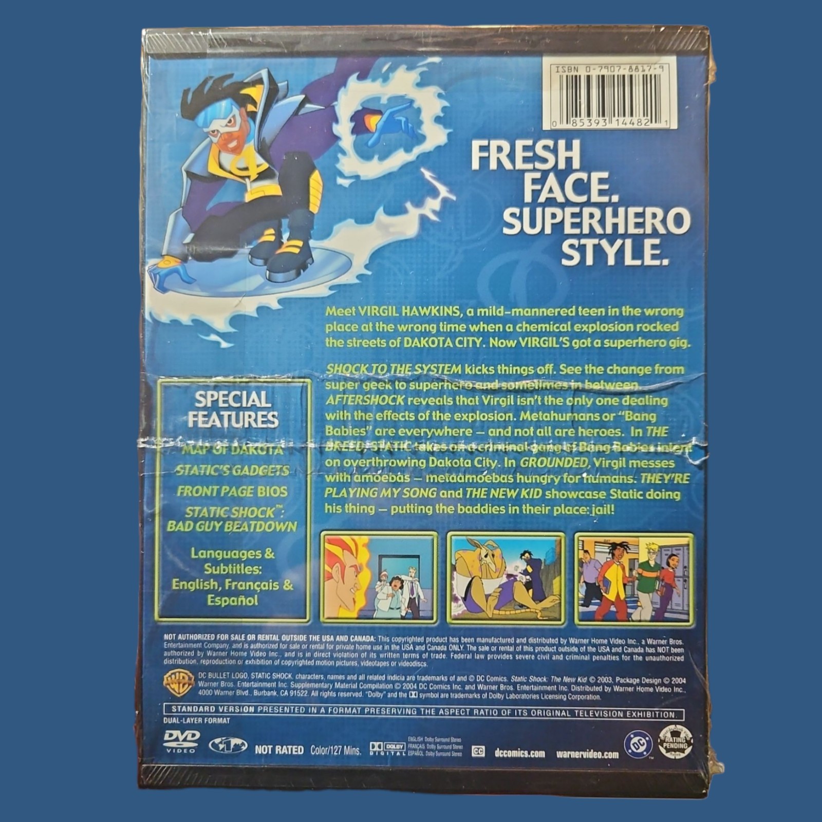 Static Shock (DVD) Vol. 1 – The New Kid Cartoon Aime Movie