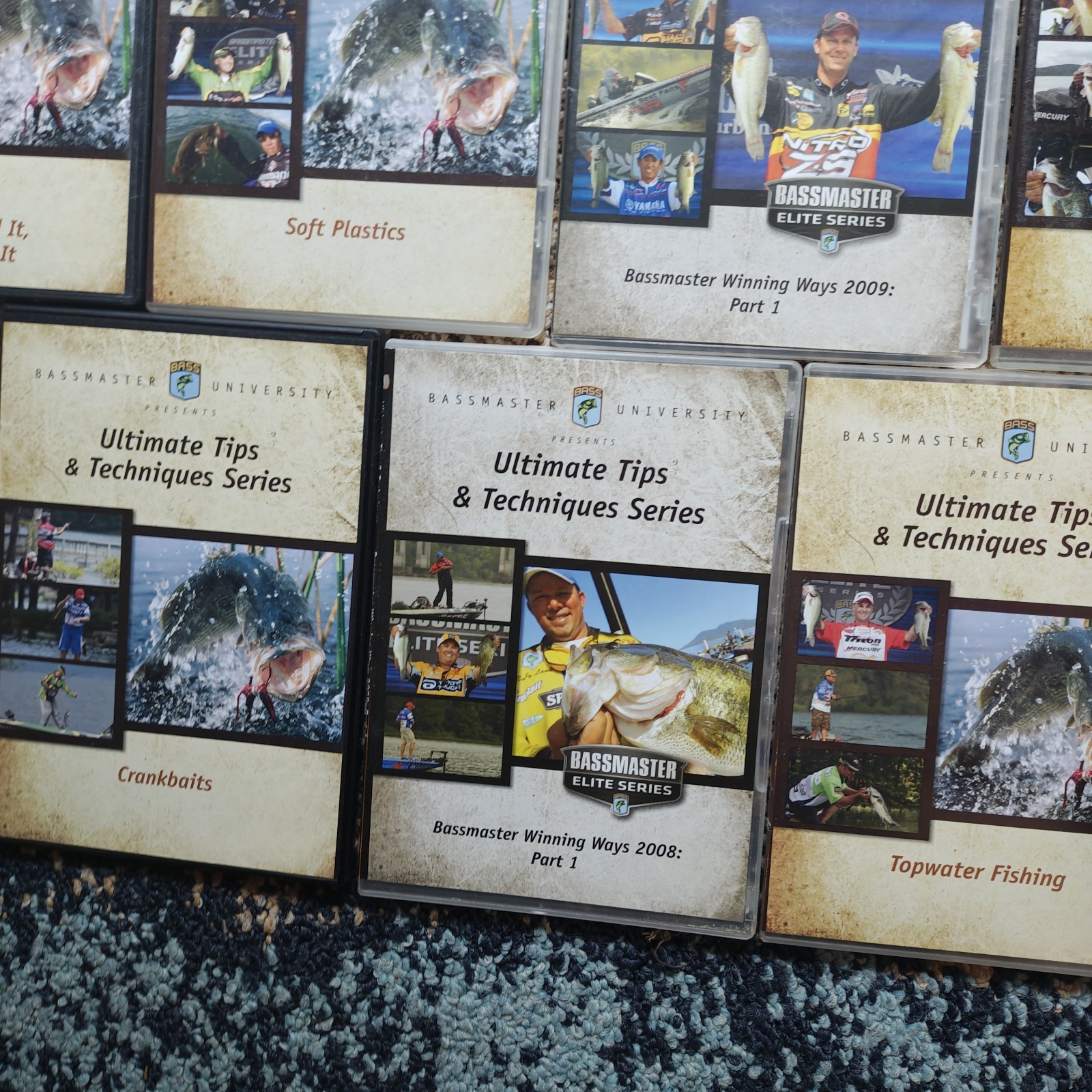 Lot of 14 Bassmaster University Ultimate Tips & Tricks Series