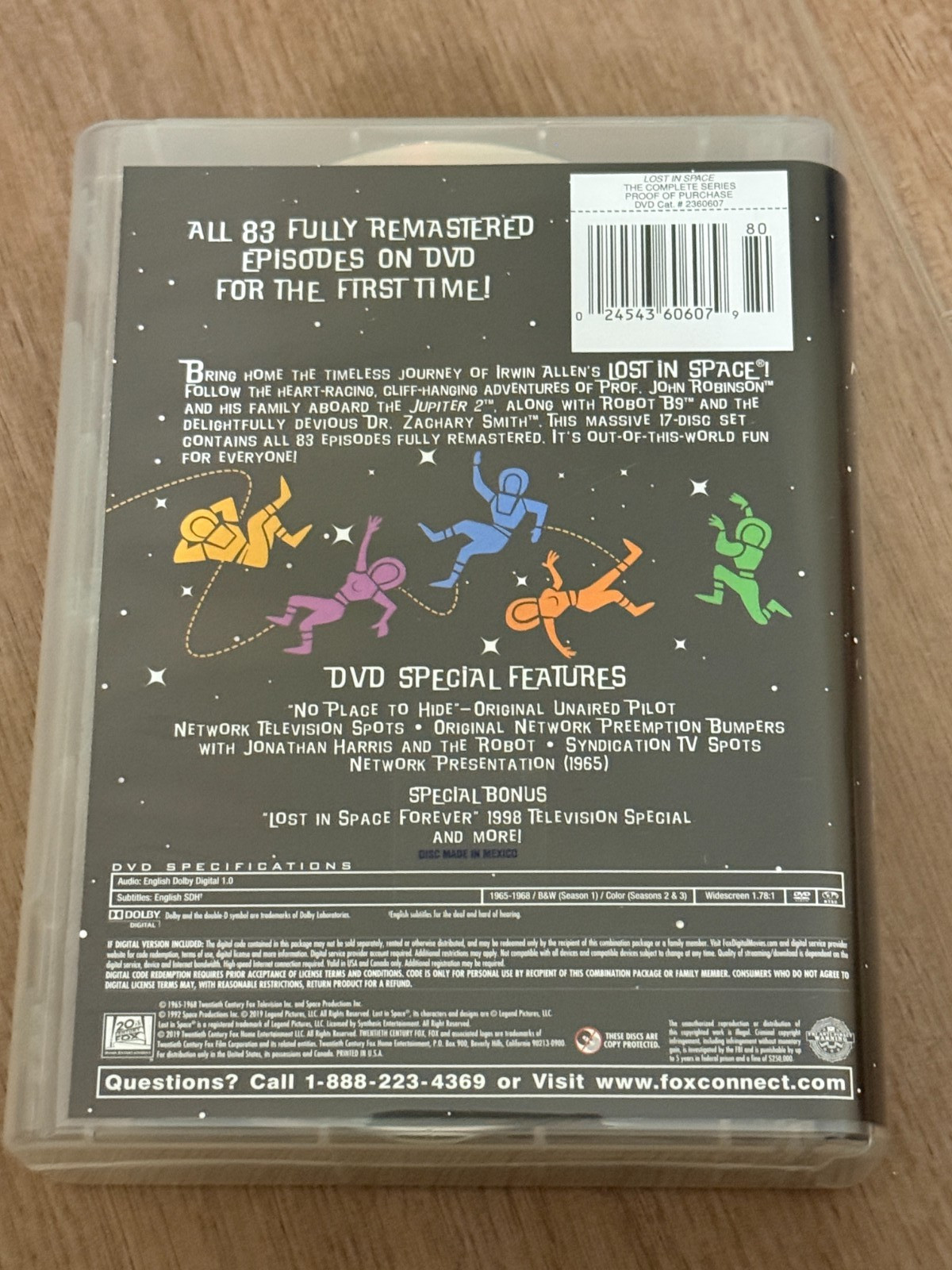 Irwin Allen’s Lost in Space Complete TV Series 17-Disc DVD 2019 Box Set Sci-Fi