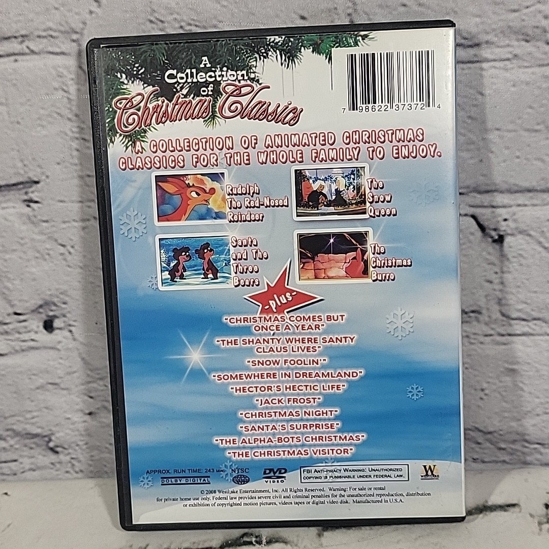 CHRISTMAS CLASSICS DVD 4 Stories 4 Hrs Animated Kids/Children