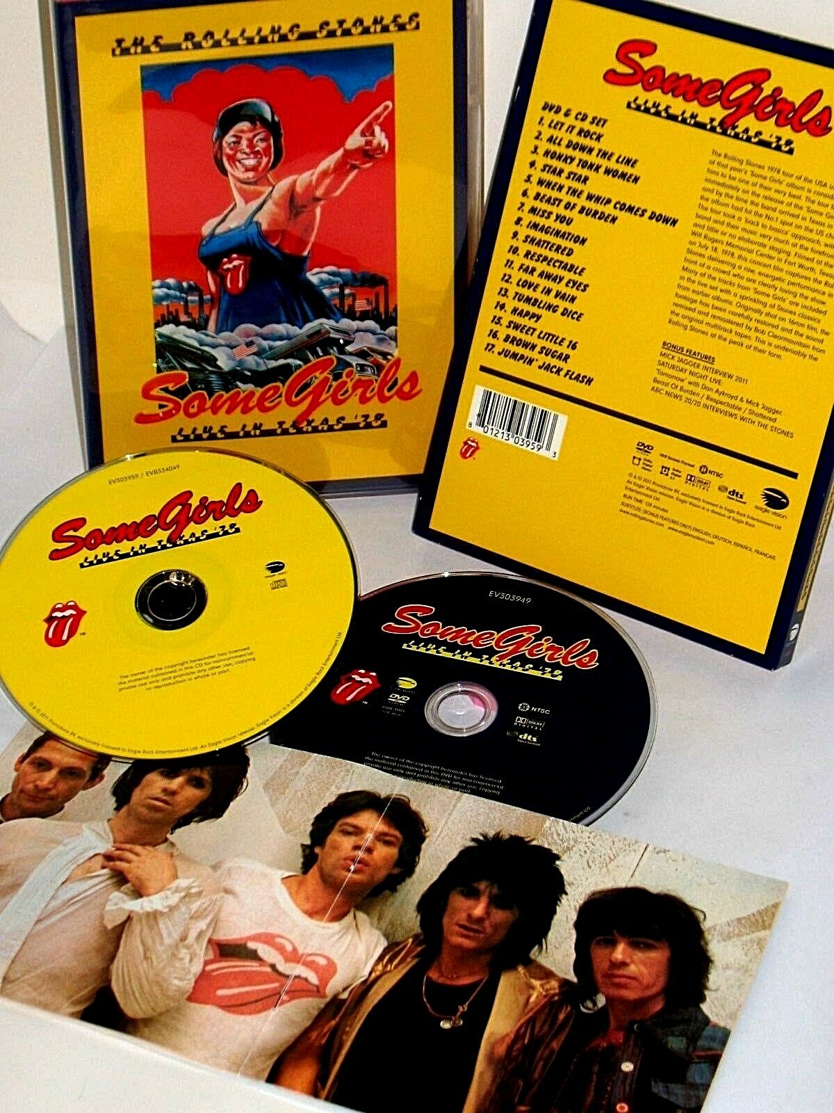 The Rolling Stones: Some Girls – Live in Texas 78 2-Disc Set DVD/CD NEW! Concert