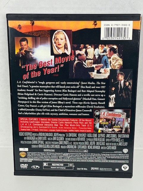 LA Confidential Snap Case Kevin Spacey Russell Crowe Crime Thriller Ships FREE