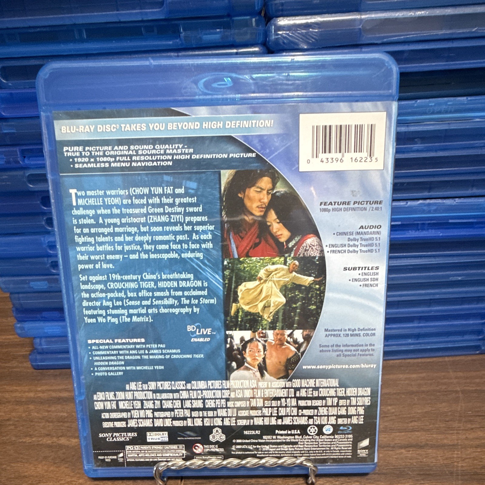 Crouching Tiger Hidden Dragon Blu-ray Ang Lee Chow Yun Fat Sony Classics PG-13