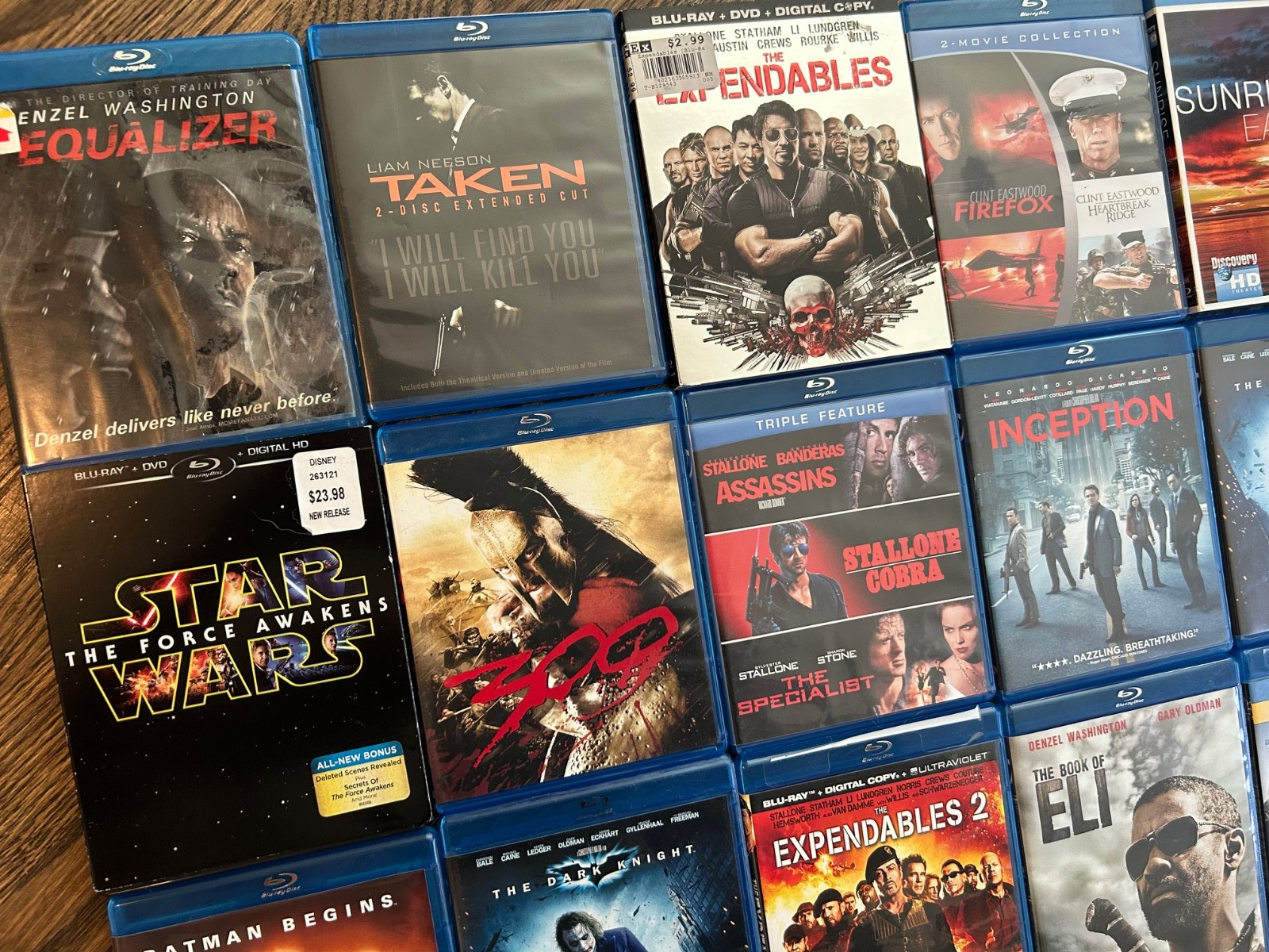 20 Mixed Genre Blu-Rays Action, Sci-Fi & Family: Stallone, Nolan, Clint Eastwood