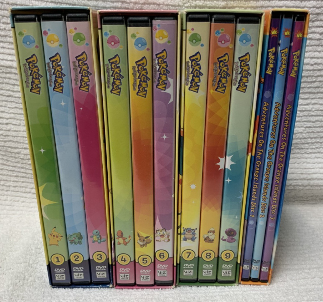 Pokemon: Indigo League-The Complete Collection Part 1-3 Plus Orange Islands DVD