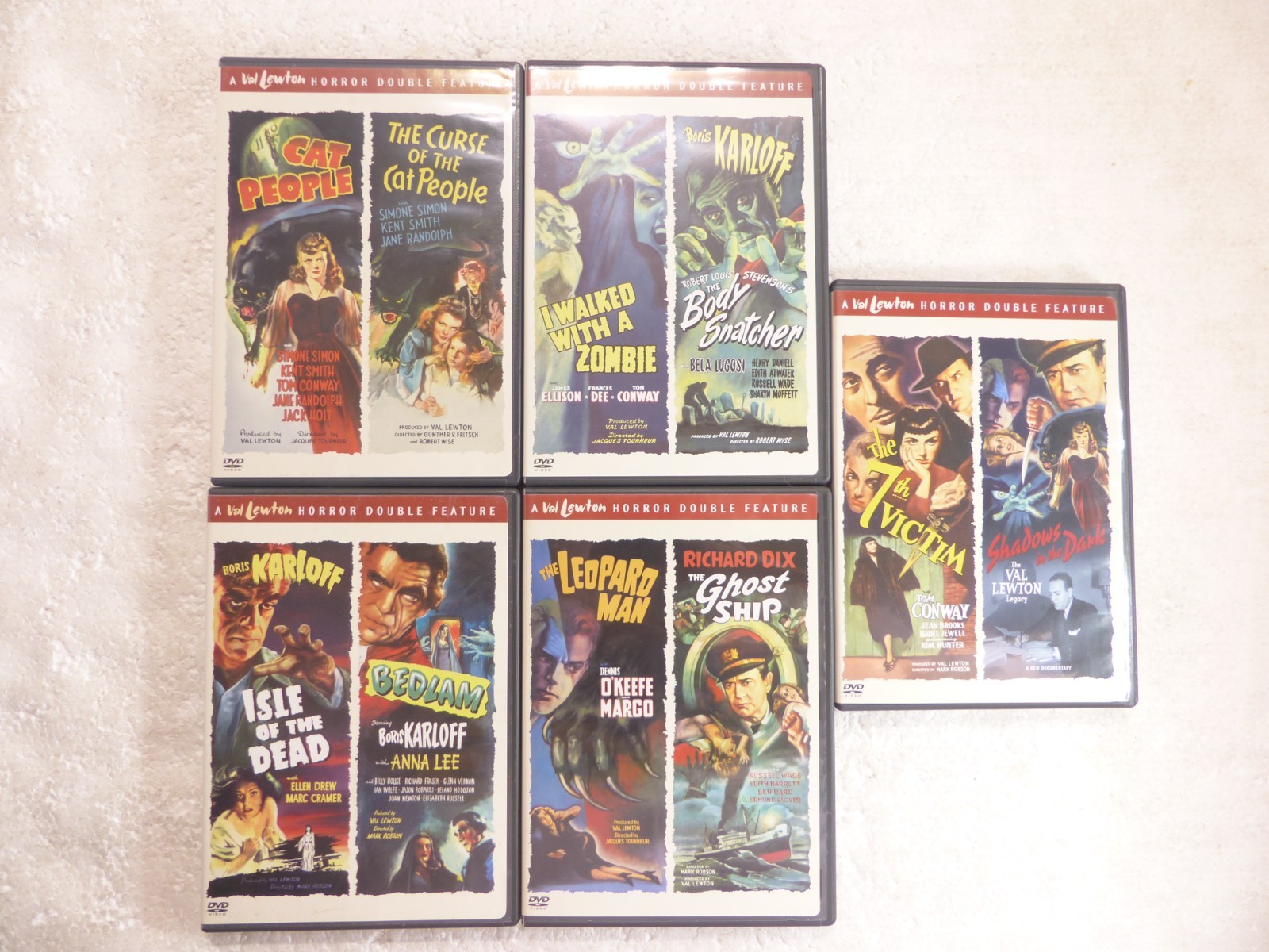 The Val Lewton Horror Collection (DVD, 2005, 5-Disc) 9 Film Box Set RARE OOP!