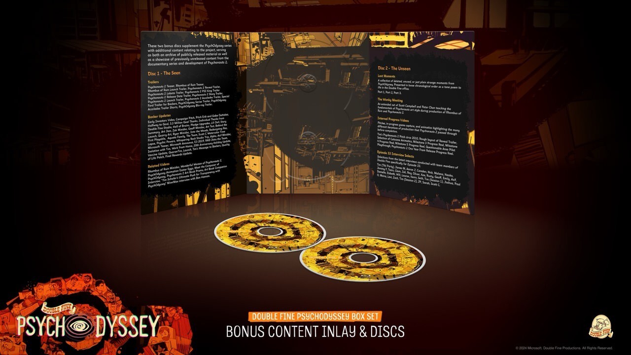 NEW Double Fine Psychodyssey Blu-ray Exclusive DigiPack [2023] Ships Next Day