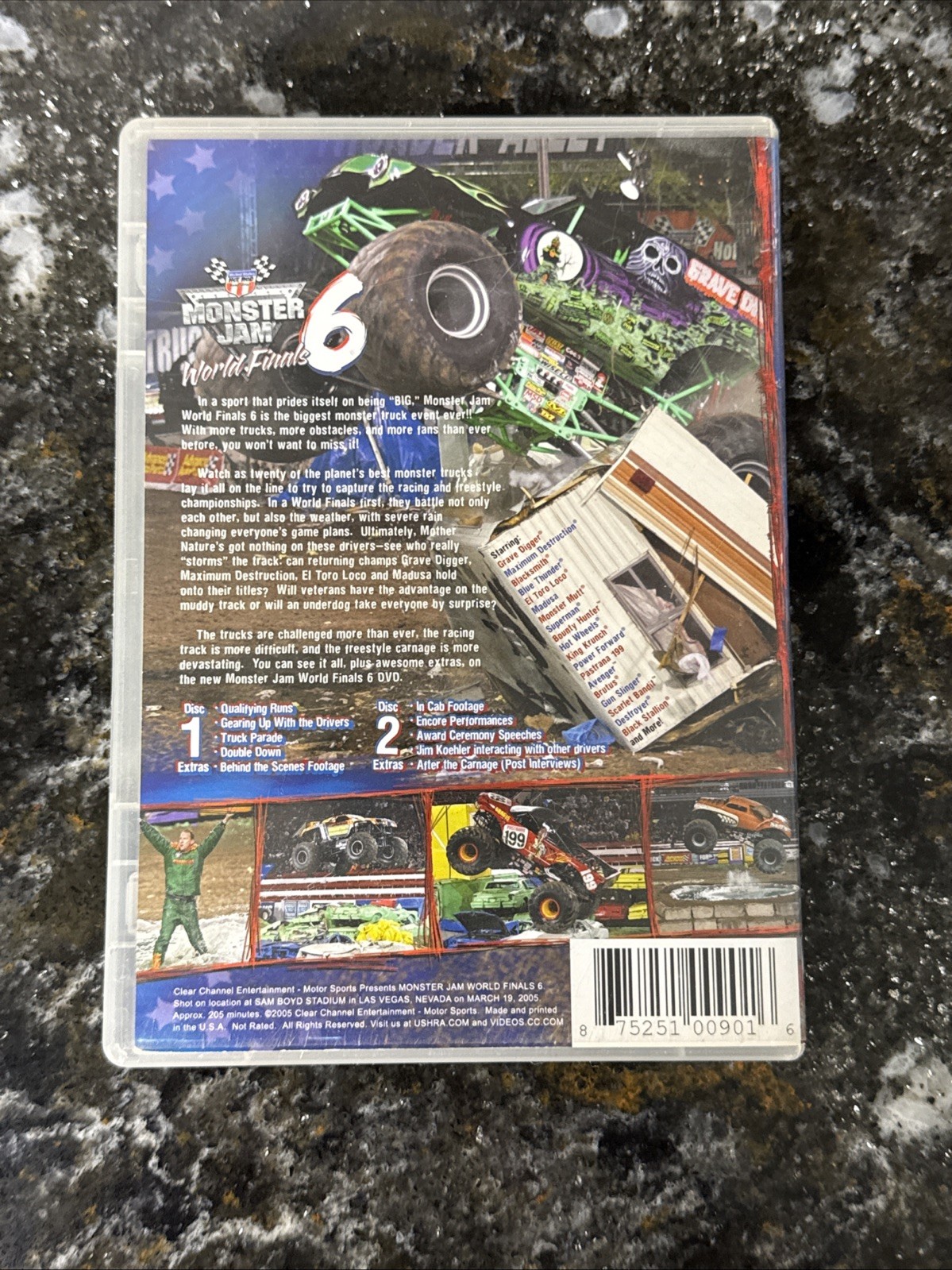 MONSTER JAM WORLD FINALS 6 DVD – 2005 – 2 Disc Set – Monster Truck Championship!