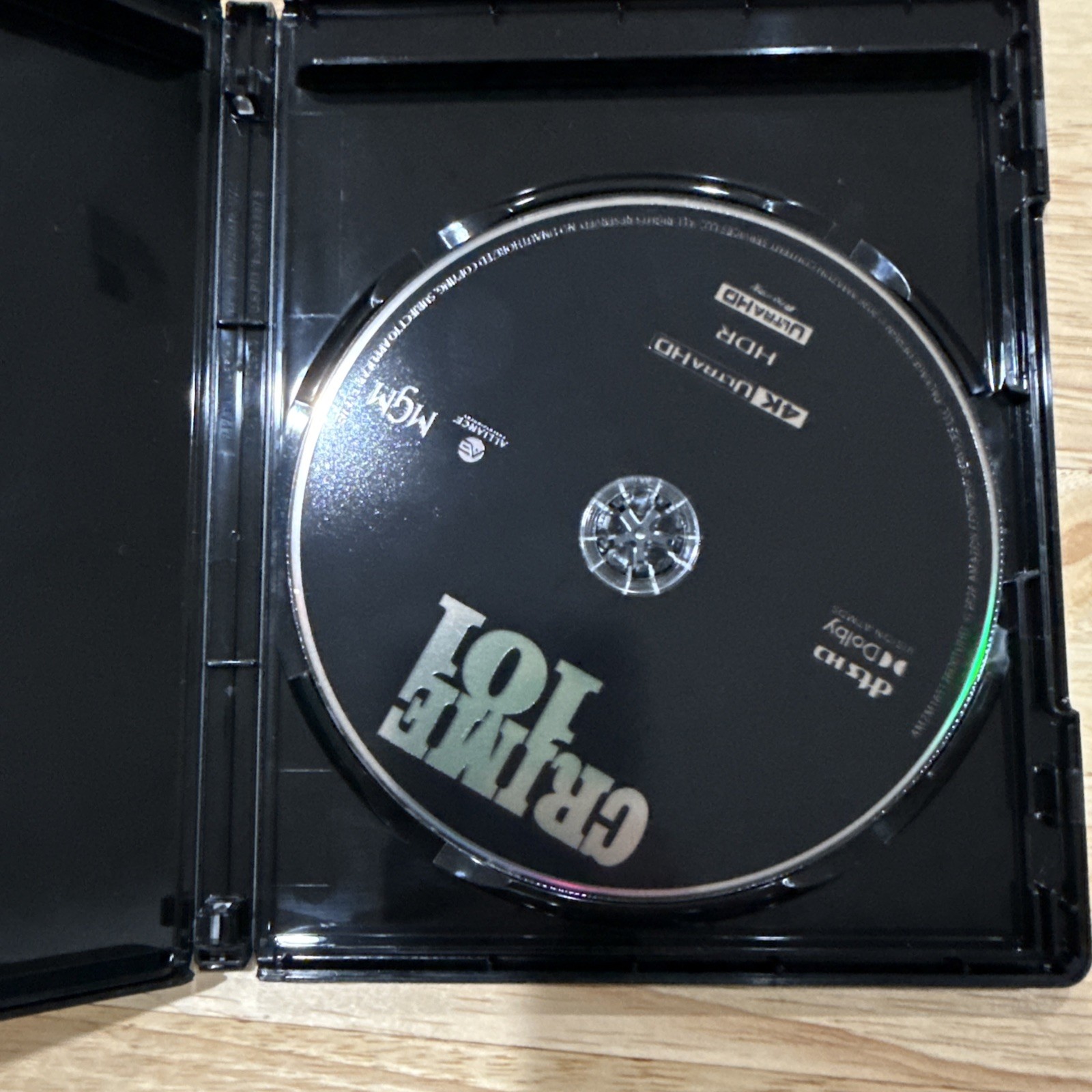 CRIME 101 4K UltraHD Blu-Ray Chris Hemsworth Mark Ruffalo