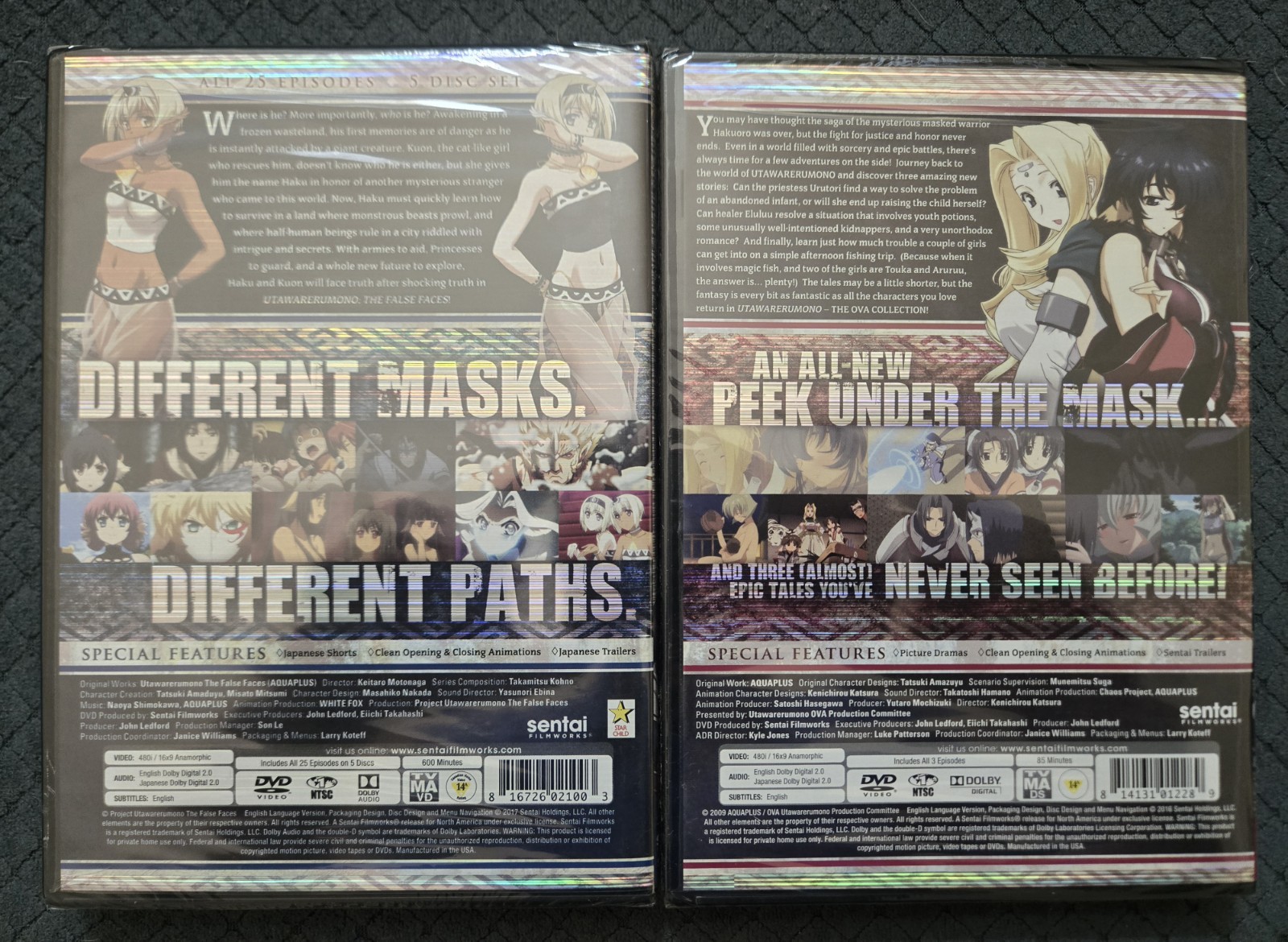 Utawarerumono: False Faces + OVA Complete Collection DVD Anime Series ***OOP***