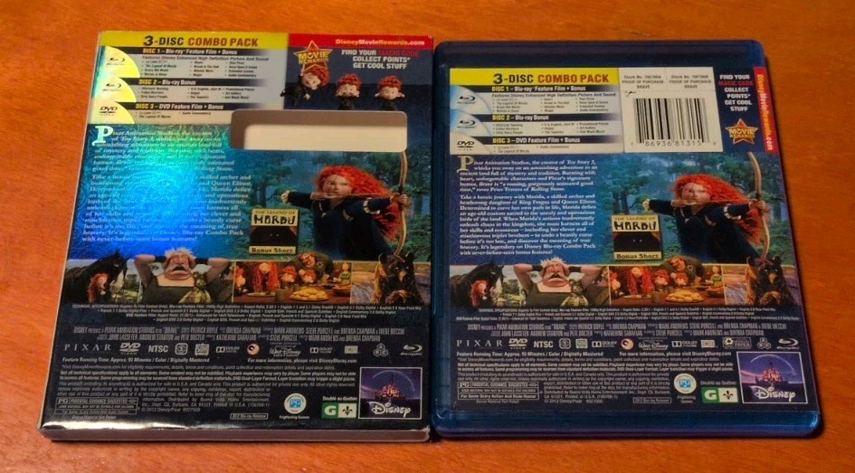 Brave blu-ray John Lasseter Andrew Stanton Pete Docter Kelly Macdonald