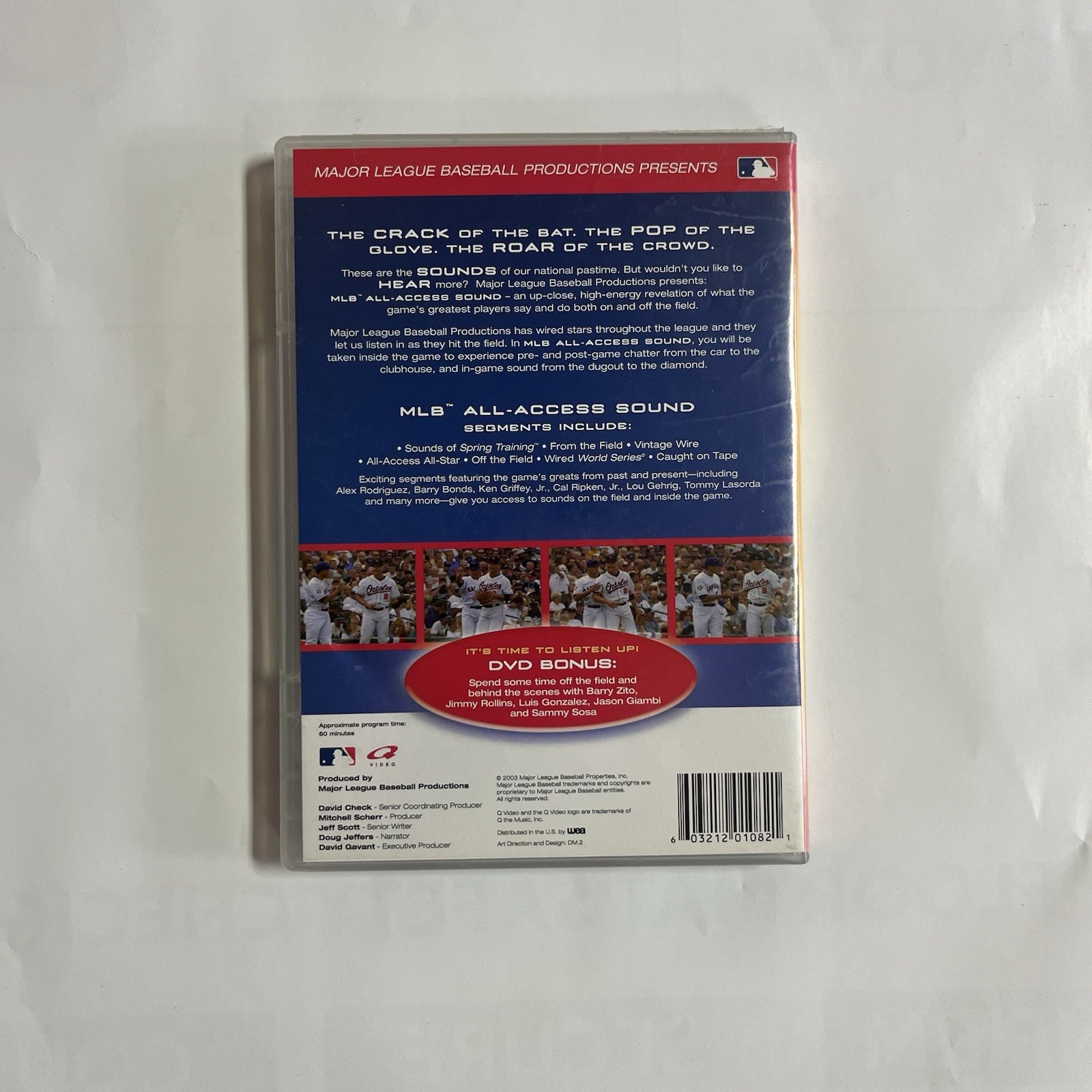 Major League Baseball Productions MLB All-Access Sound DVD 2003 NR 60 min