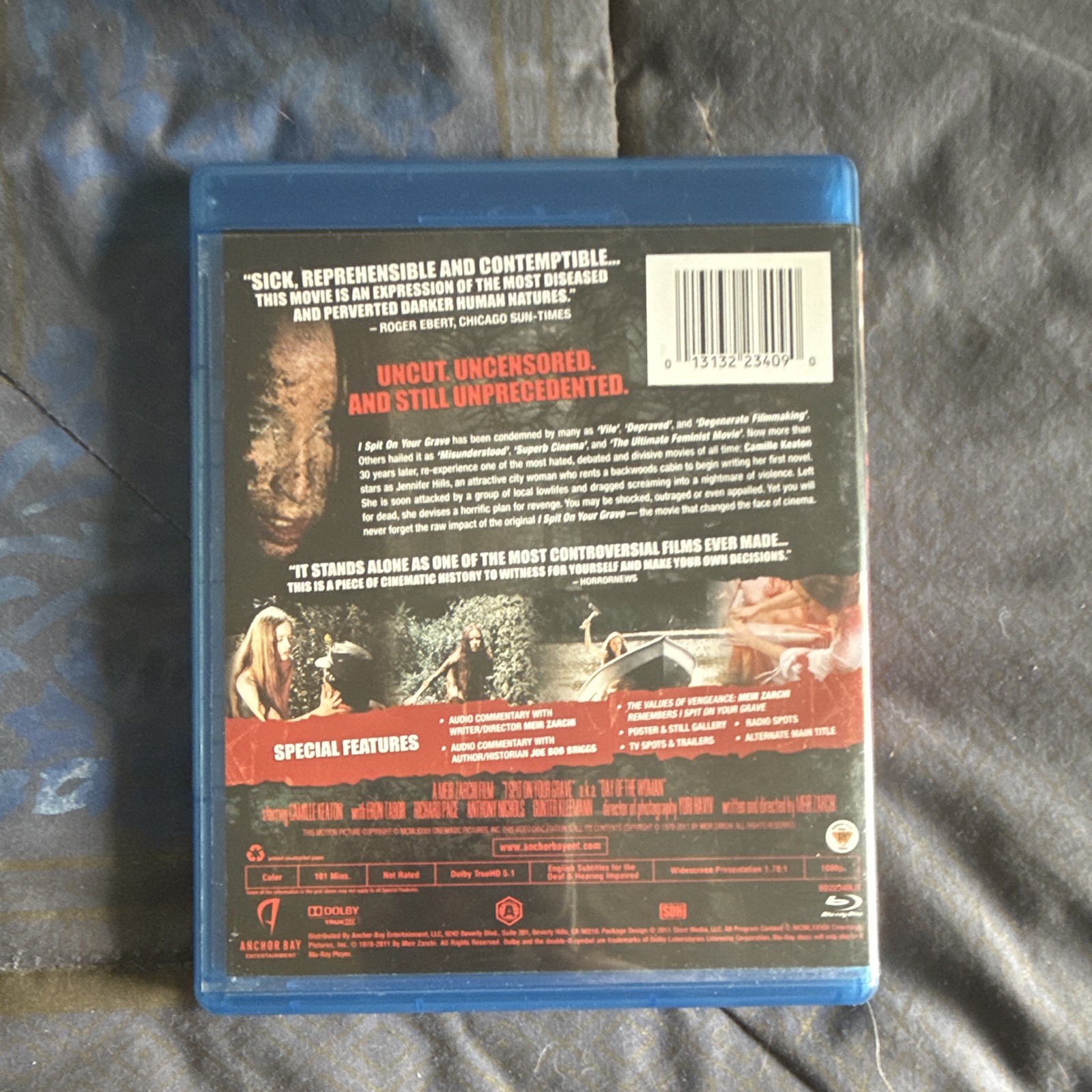 Anchor Bay I Spit on Your Grave Blu-ray Director’s Cut 1978 Widescreen NR 108m