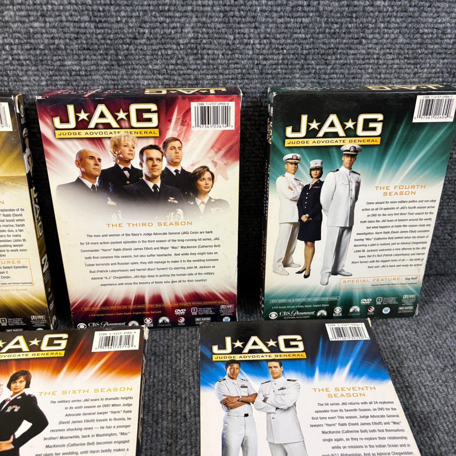 JAG:Complete Series Seasons 1-10 Set DVD Box Lot J.A.G. Judge Advocate General